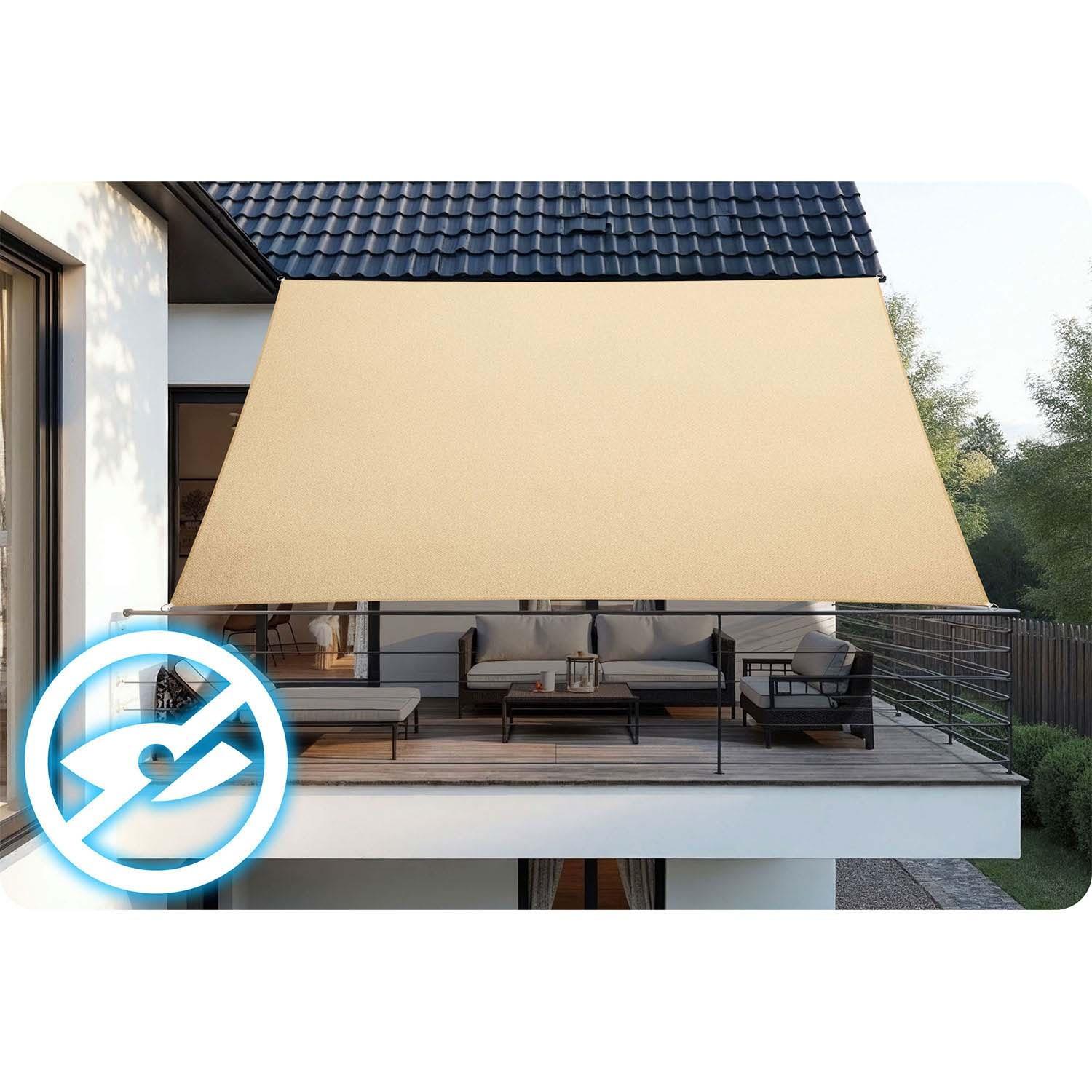 B2X Rechteckiges Sonnensegel 3x4m Plonos PL-885  