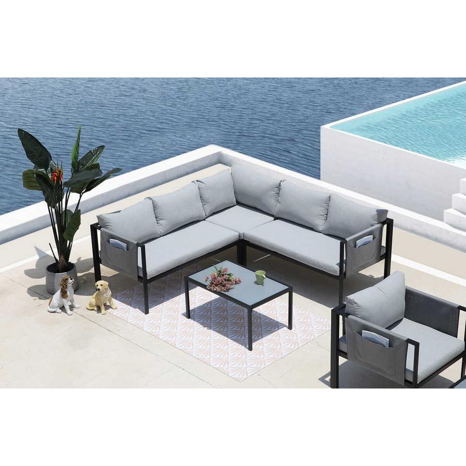 mutoni Garten-Ecklounge Avanta Glas  