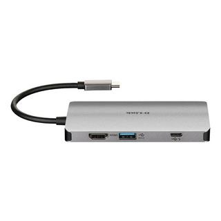 D-Link  DUB-M810 Notebook-Dockingstation & Portreplikator Kabelgebunden USB 3.2 Gen 1 (3.1 Gen 1) Type-C Silber 