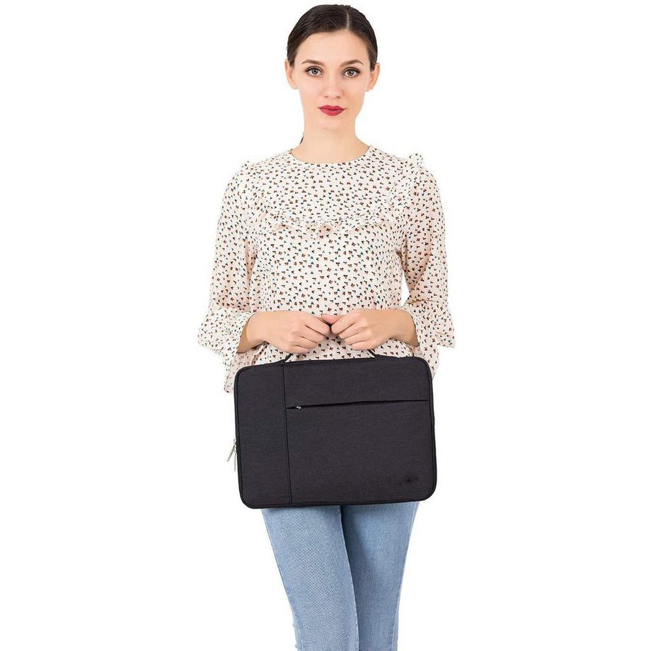 Only-bags.store Laptophülle mit Taschen und Griff  