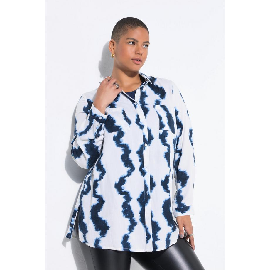 Studio Untold Chemisier Boxy Shape Imprimé Batik  