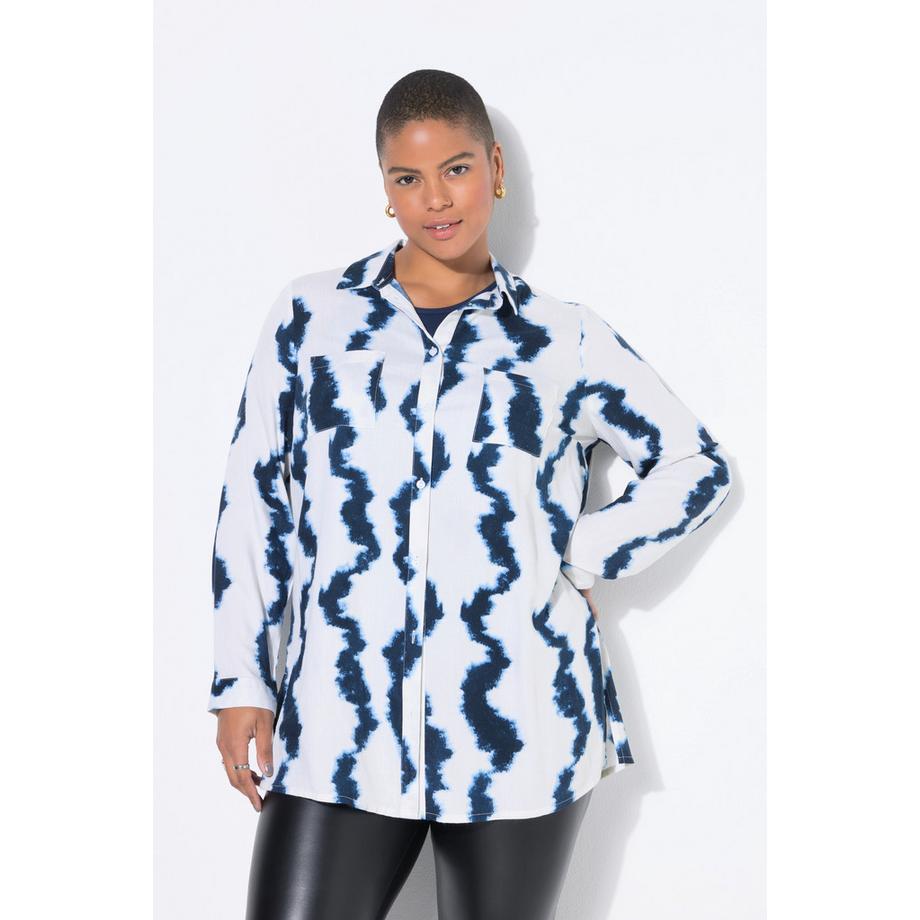 Studio Untold Chemisier Boxy Shape Imprimé Batik  