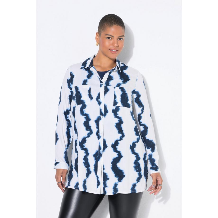 Studio Untold Chemisier Boxy Shape Imprimé Batik  