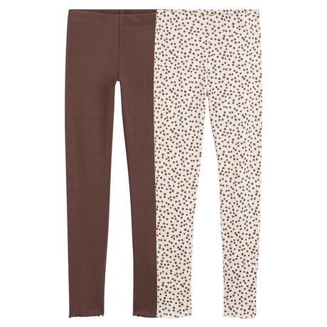 La Redoute Collections  Lot de 2 leggings côtelés 