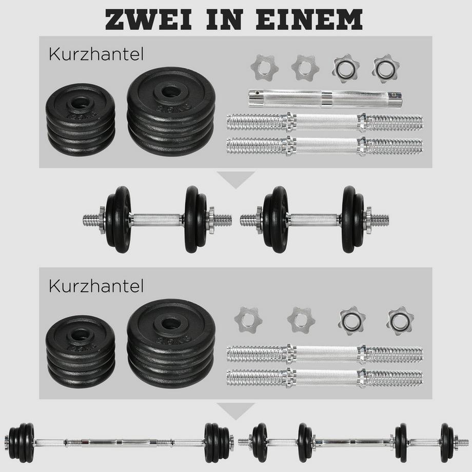 HOMCOM  Hantelset 