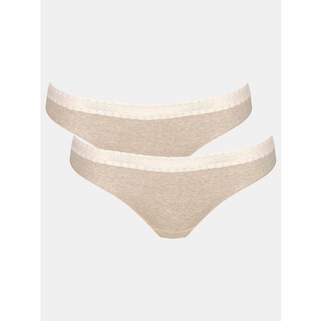 sloggi Go Ribbed Brasile Slip 2 Pezzi  