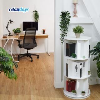 Northix Rundes drehbares Bücherregal  