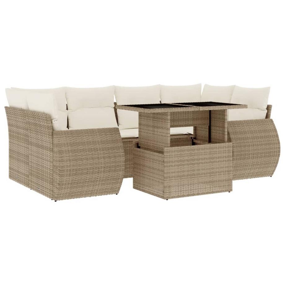 set divano da giardino Polirattan