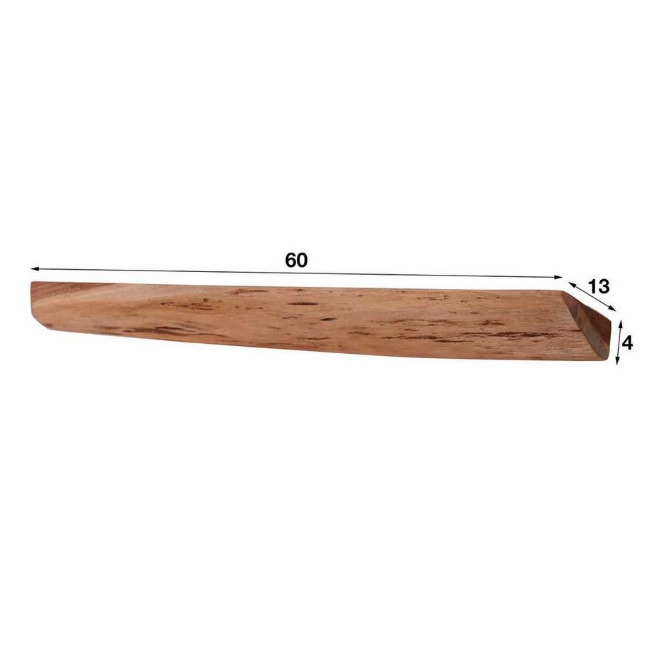 mutoni Étagère murale Live Edge 60cm (lot de 3)  