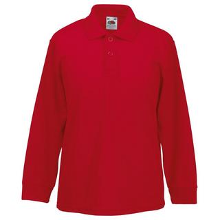 Fruit of the Loom  Polo Shirt, Langarm 