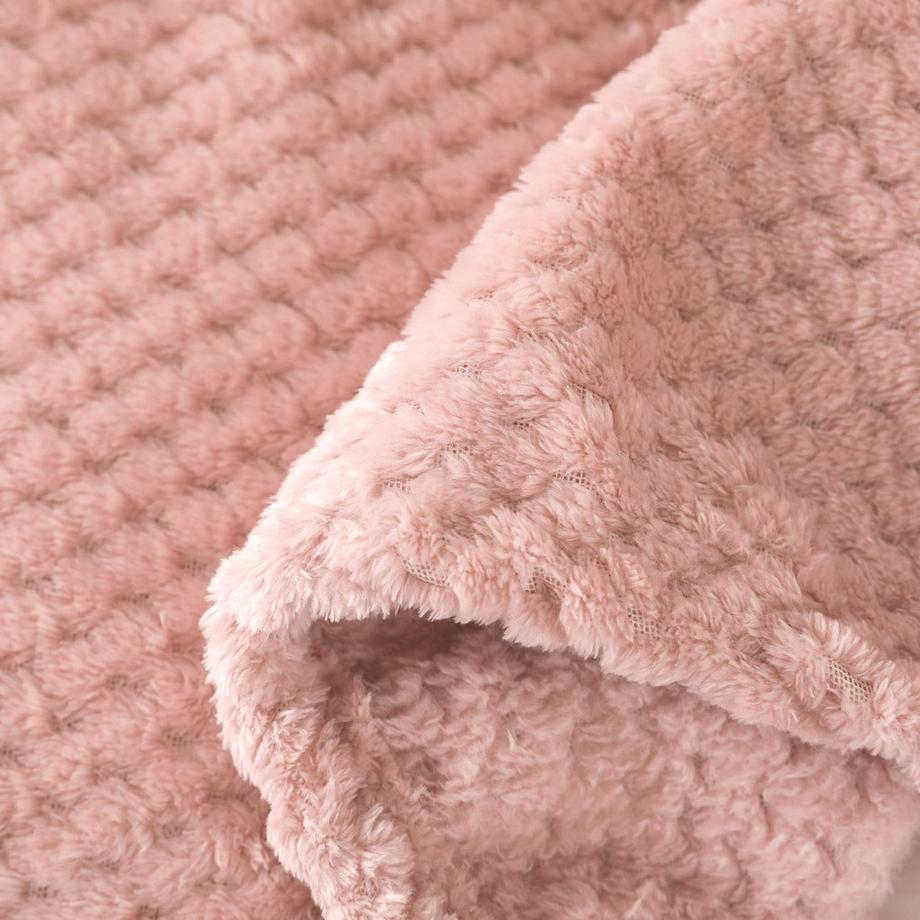 Alopini Coperta in pile super morbida e calda motivo a nido d'ape  