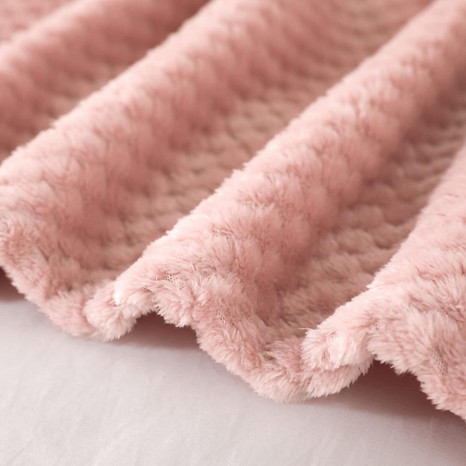 Alopini Coperta in pile super morbida e calda motivo a nido d'ape  