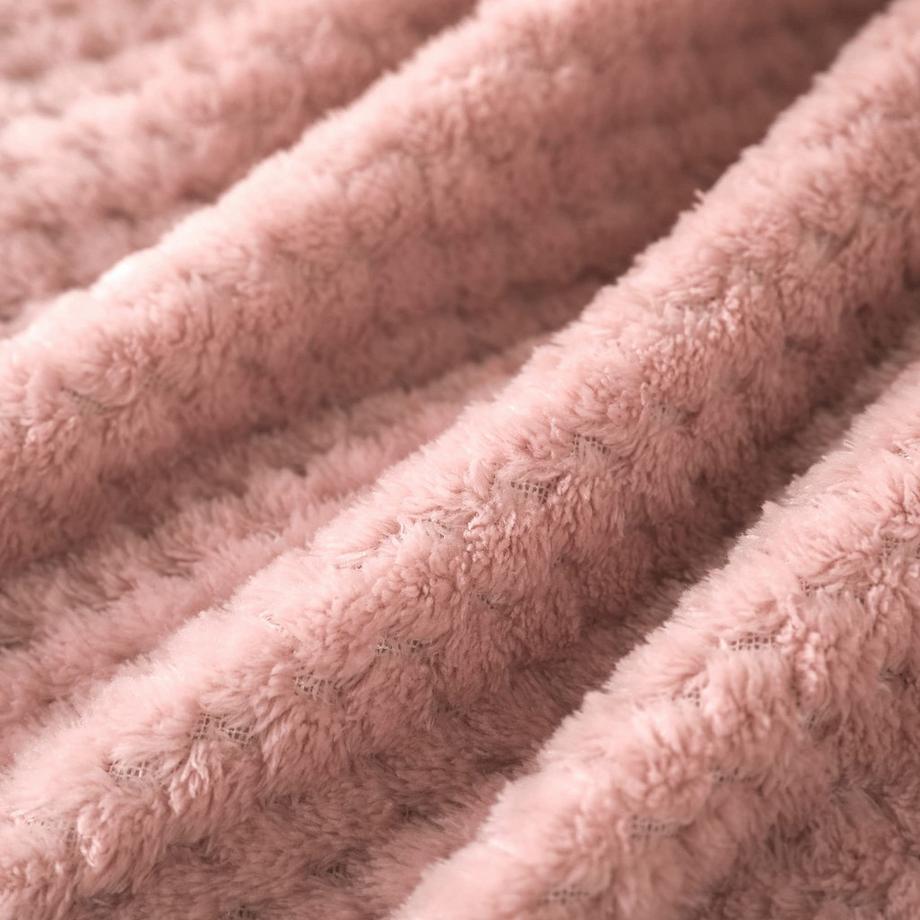 Alopini Coperta in pile super morbida e calda motivo a nido d'ape  