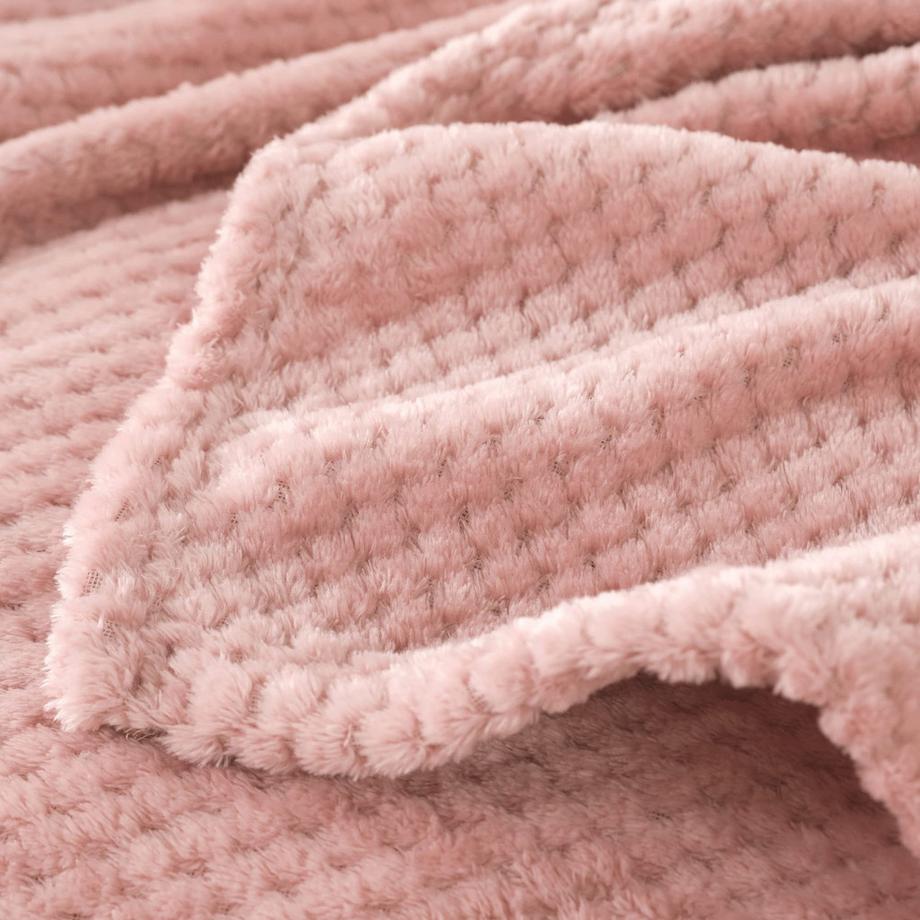 Alopini Coperta in pile super morbida e calda motivo a nido d'ape  