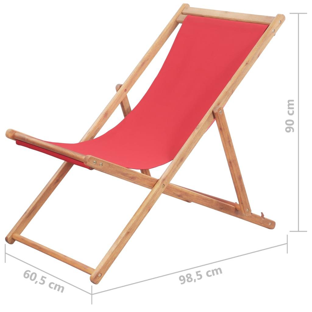 VidaXL Strandstuhl Holz  