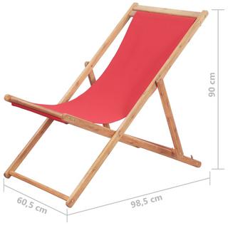 VidaXL Strandstuhl Holz  