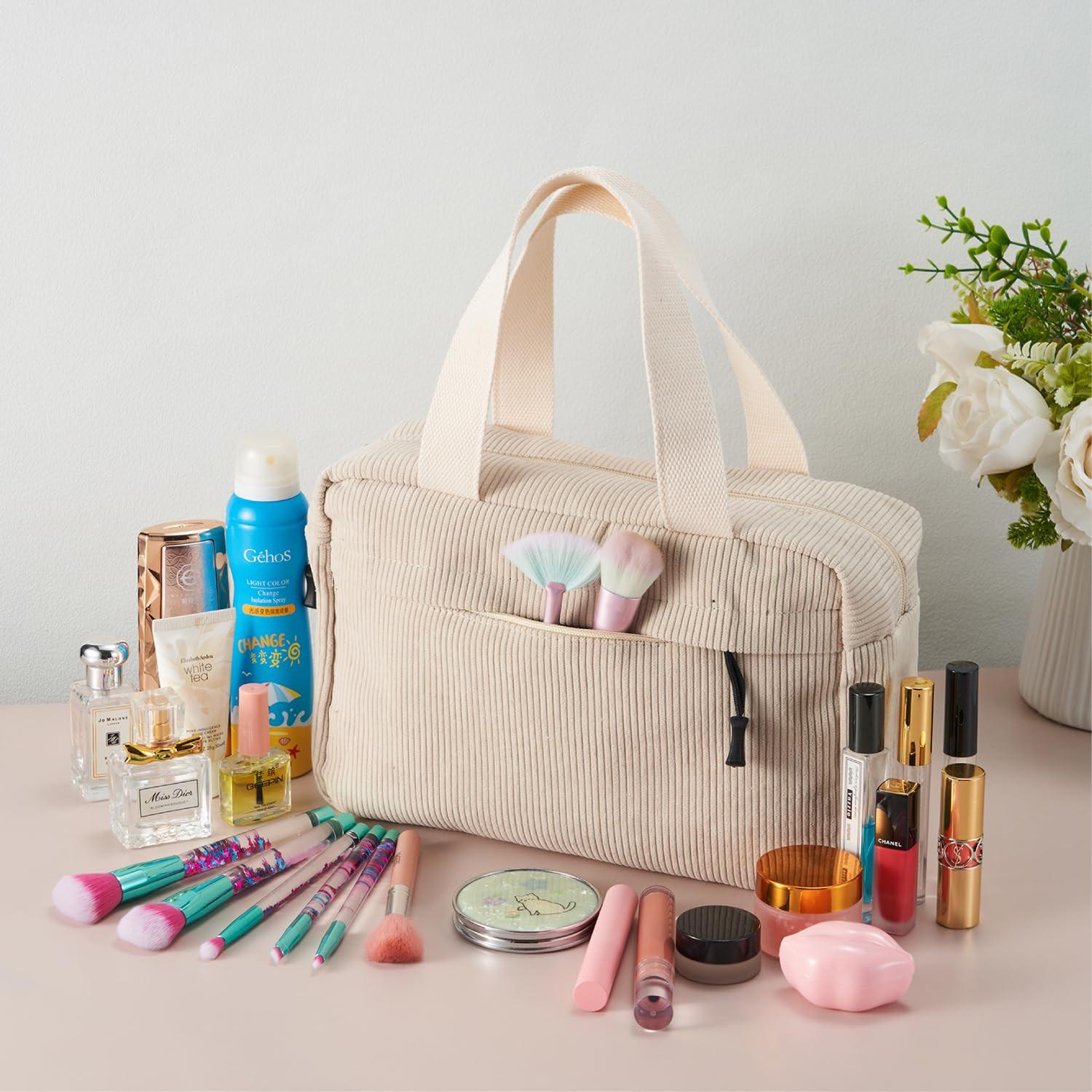 Only-bags.store Große Kosmetiktasche aus Cord  