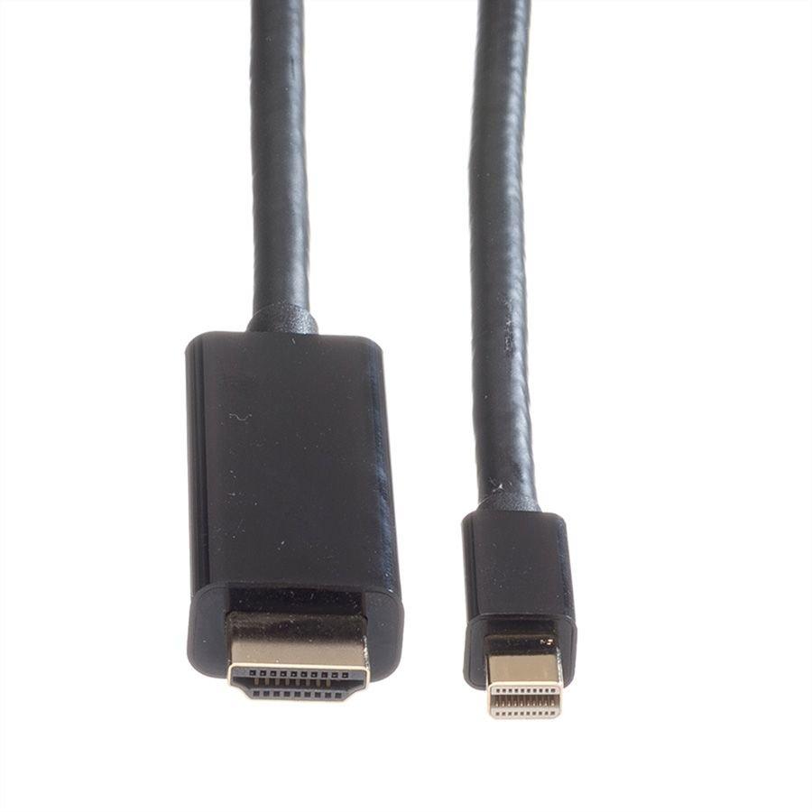 Roline  ROLINE Mini DisplayPort Kabel, Mini DP-UHDTV, M/M, 1 m 