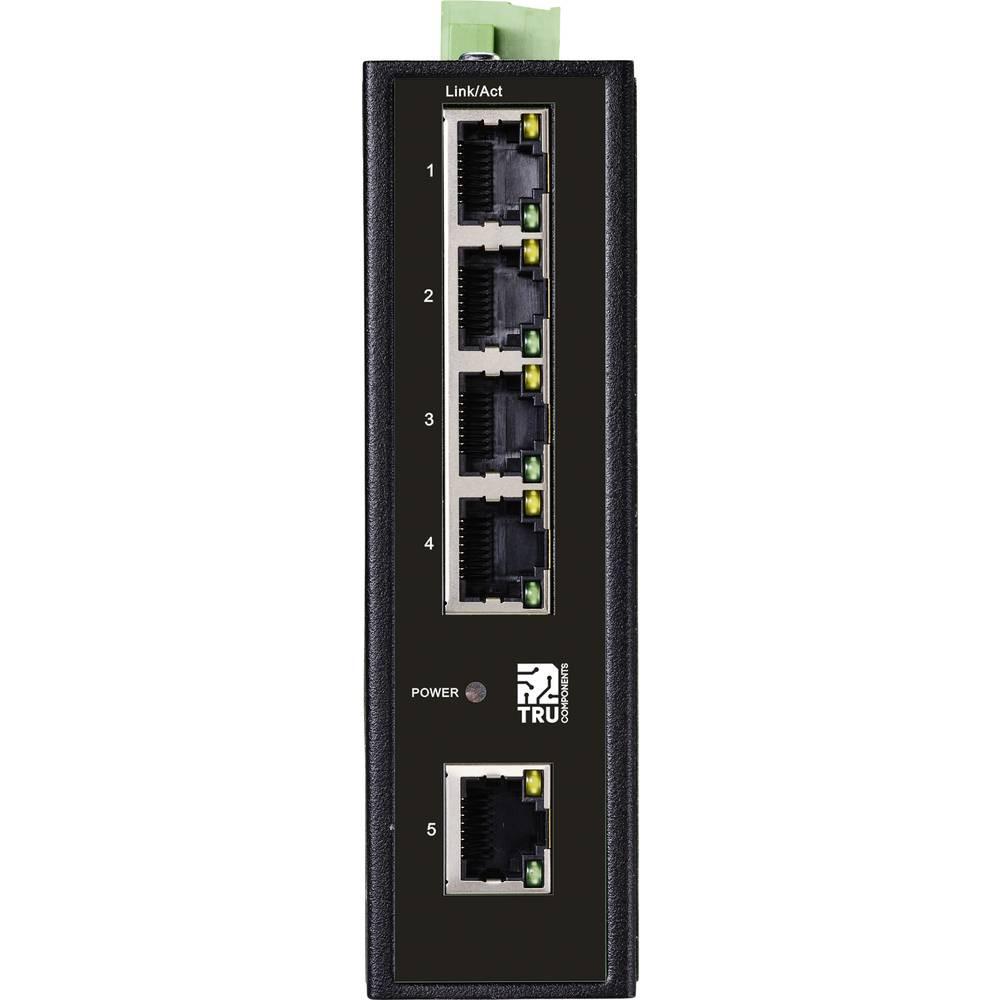 TRU COMPONENTS  Industrial Ethernet Switch 1+4 Port 10 / 100 MBit/s 