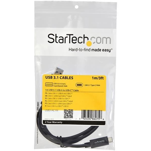 STARTECH.COM  Câble USB vers USB-C de 1 m - USB 3.1 (10 Gb/s) 