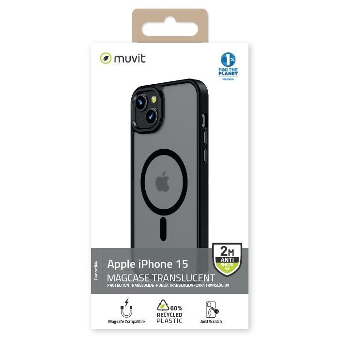 Muvit  Coque pour iPhone 15 MagSafe 