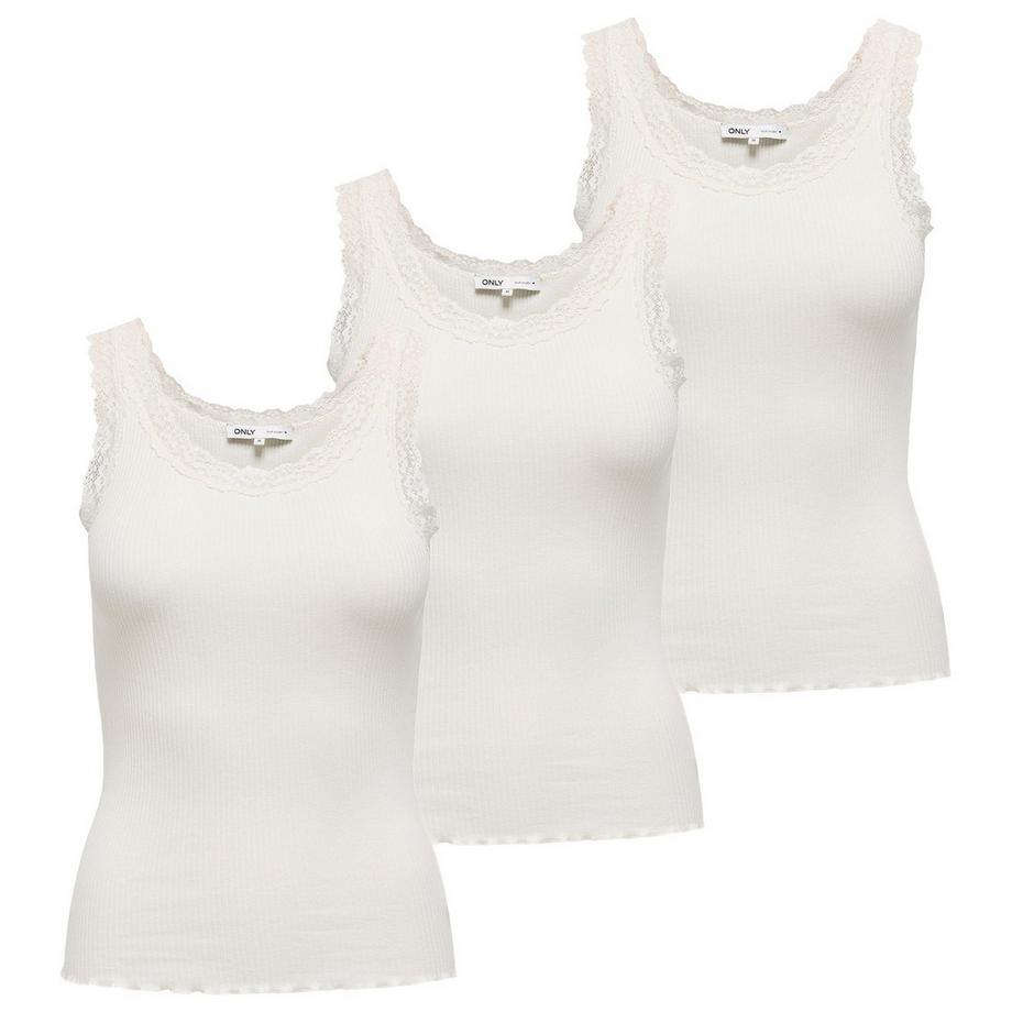 Maglietta Donne Confezione da 3 Vestibilità confortevole-ONLSARA SHARAI LIFEW TANK TOP 3P