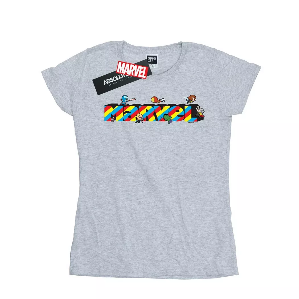 MARVEL - TShirt, für Damen, Grau, Größe XXL