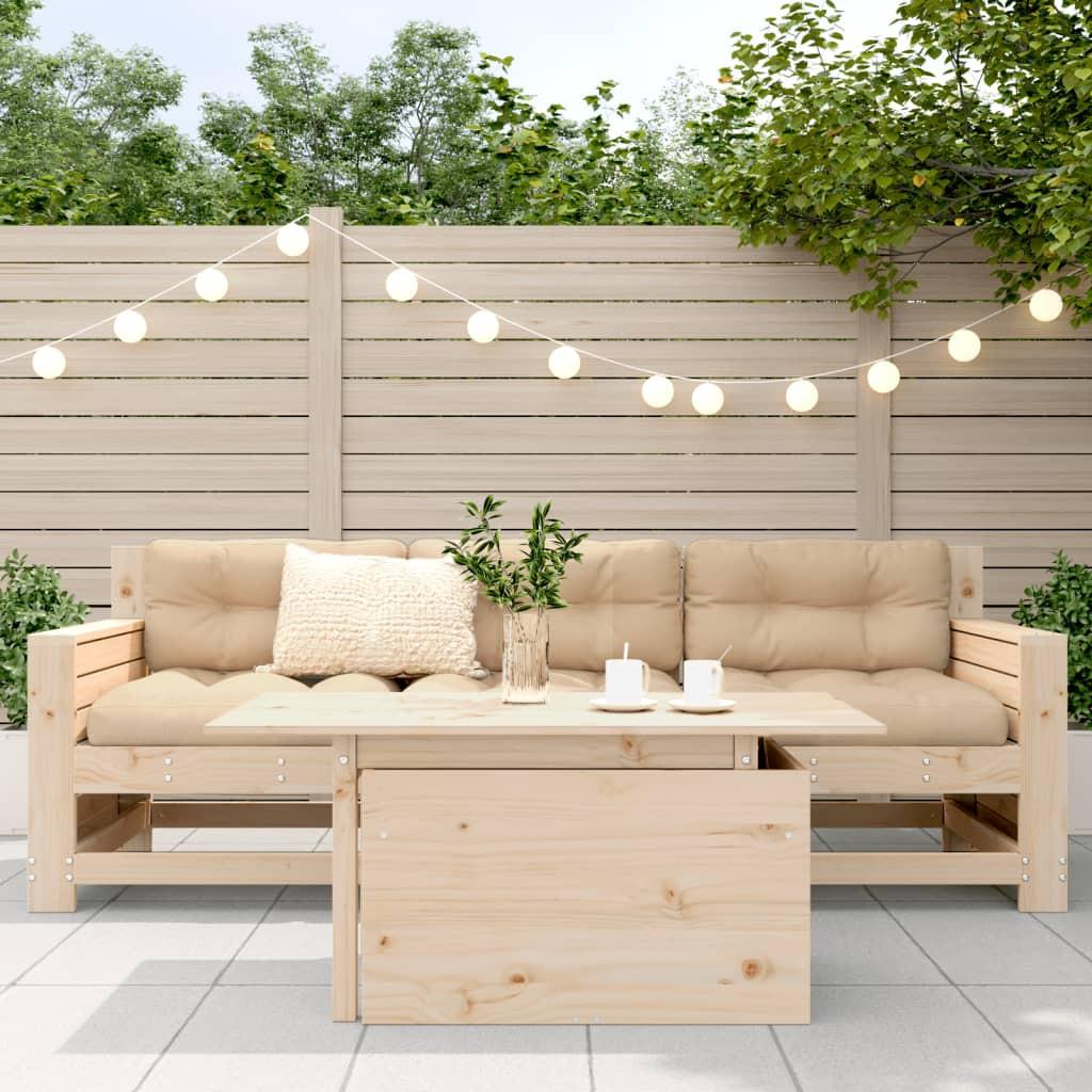 VidaXL Table de jardin bois de pin  