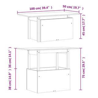 VidaXL tavolo da giardino Legno di pino  