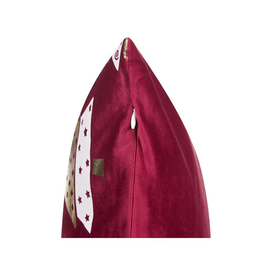 Beliani Dekokissen 2er Set aus Samtstoff Modern GOLDSPRUCE  