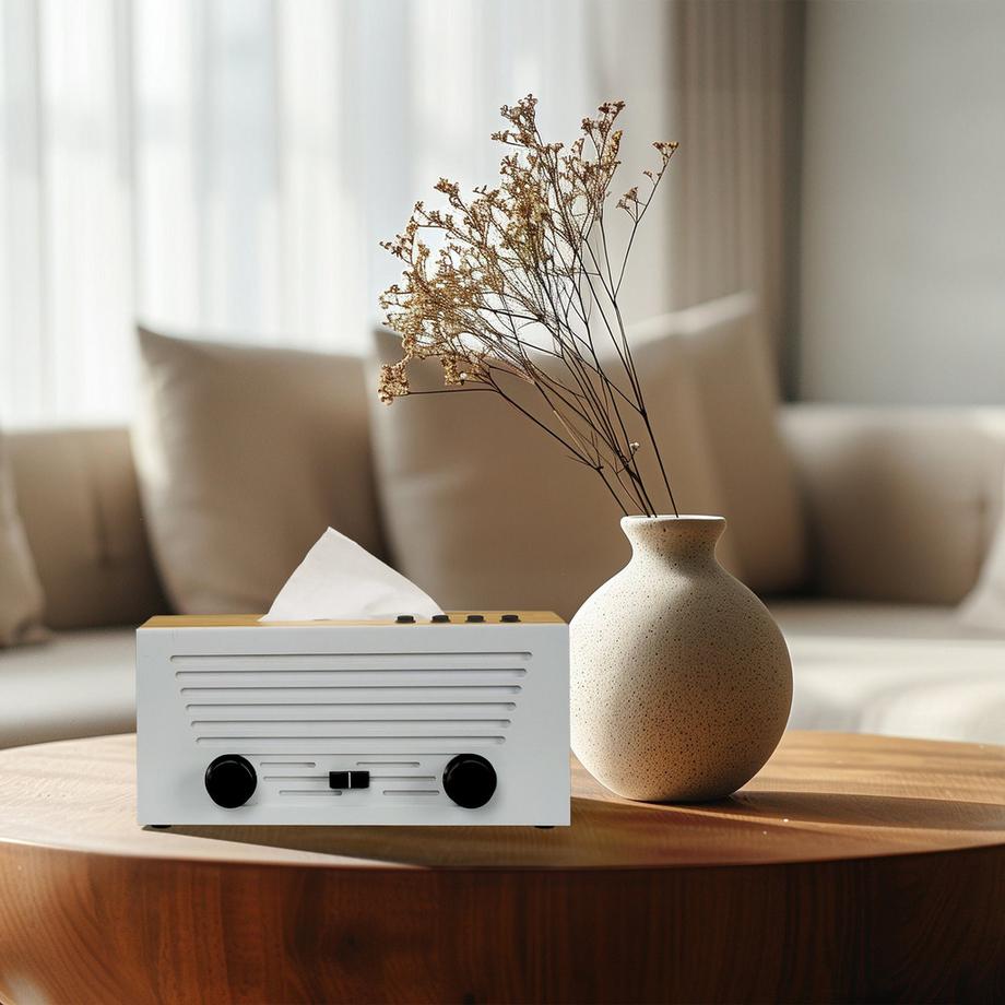 Northix  Kosmetiktücherbox im Radiodesign 