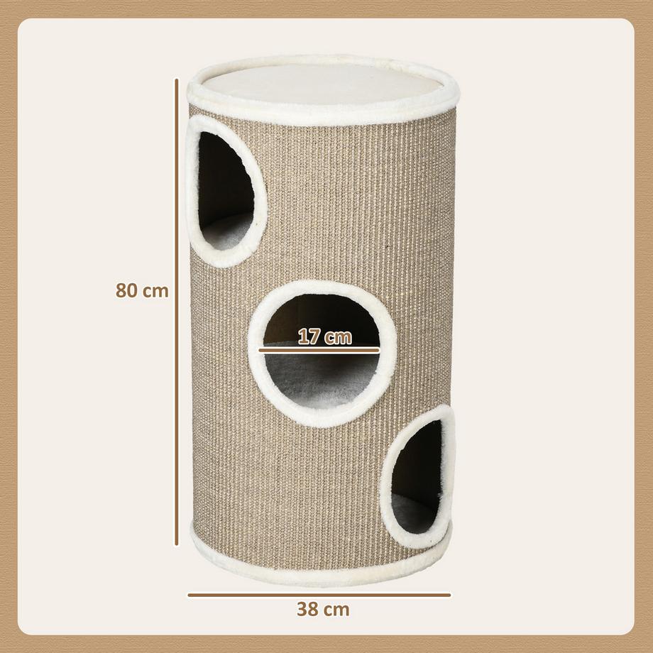 PawHut  Baril à gratter 