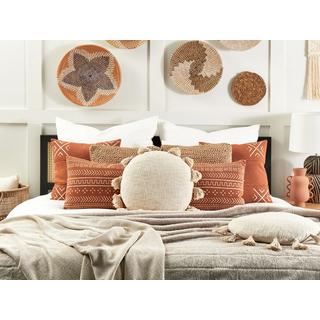 Beliani Cuscino decorativo en Cotone Boho MADIA  