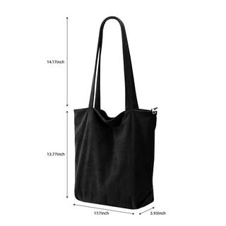 Only-bags.store Grand Sac Fourre-tout en Velours Côtelé  