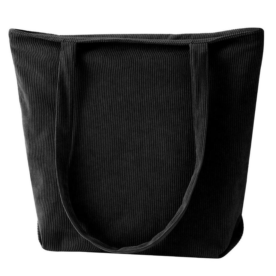 Only-bags.store Grand Sac Cabas en Velours Côtelé  