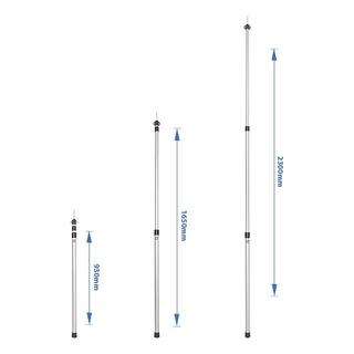 Pricenet  Palo per tenda telescopico 93-230 cm - set da 2 pezzi 
