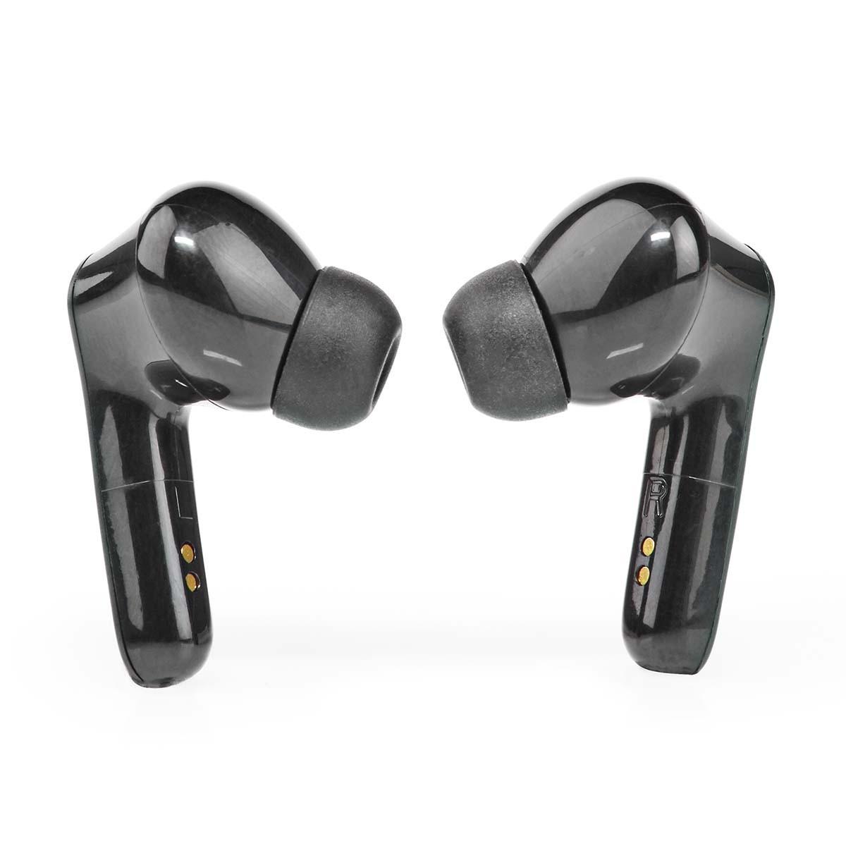 Nedis  Cuffie wireless complete | Bluetooth® | Life della batteria massima: 5 ore | Tocca Control | Batteria Hölje | Microfono inviso | Supporto di controllo vocale | Riduzione del rumore | Nero 