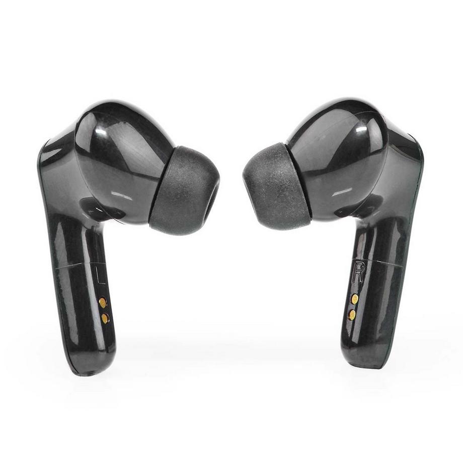 Nedis  Cuffie wireless complete | Bluetooth® | Life della batteria massima: 5 ore | Tocca Control | Batteria Hölje | Microfono inviso | Supporto di controllo vocale | Riduzione del rumore | Nero 