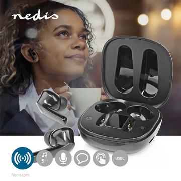 Cuffie wireless complete | Bluetooth® | Life della batteria massima: 5 ore | Tocca Control | Batteria Hölje | Microfono inviso | Supporto di controllo vocale | Riduzione del rumore | Nero