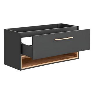 Vente-unique Meuble sous vasque suspendu anthracite - 120 cm - YANGRA  