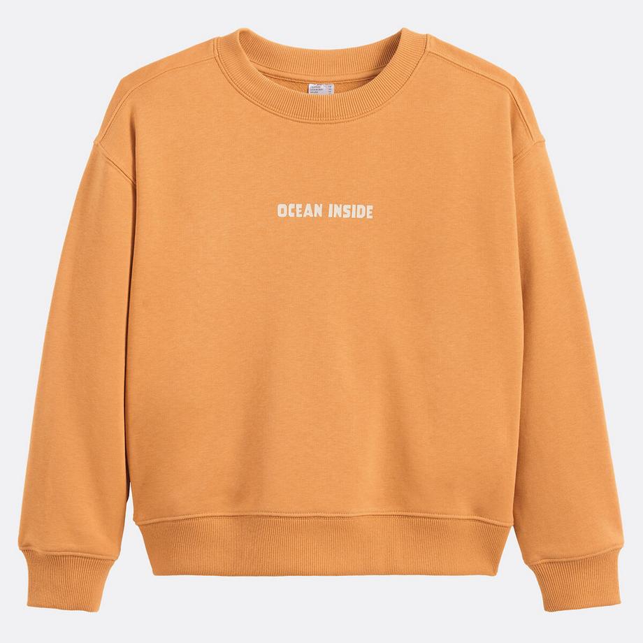 La Redoute Collections  Sweatshirt mit Rundhalsausschnitt 