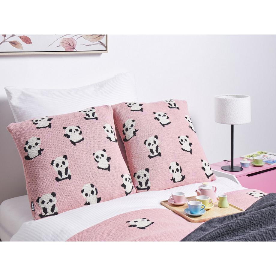 Beliani Dekokissen 2er Set aus Baumwolle Modern TALOKAN  