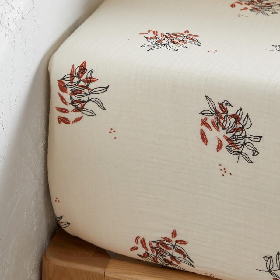 La Redoute Intérieurs Monceaux Drap Housse Gaze de Coton  