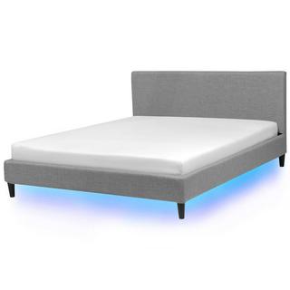 Beliani Letto con LED en Poliestere Moderno FITOU  