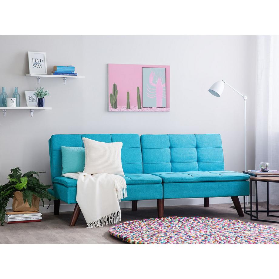 Beliani Schlafsofa aus Stoff  RONNE  