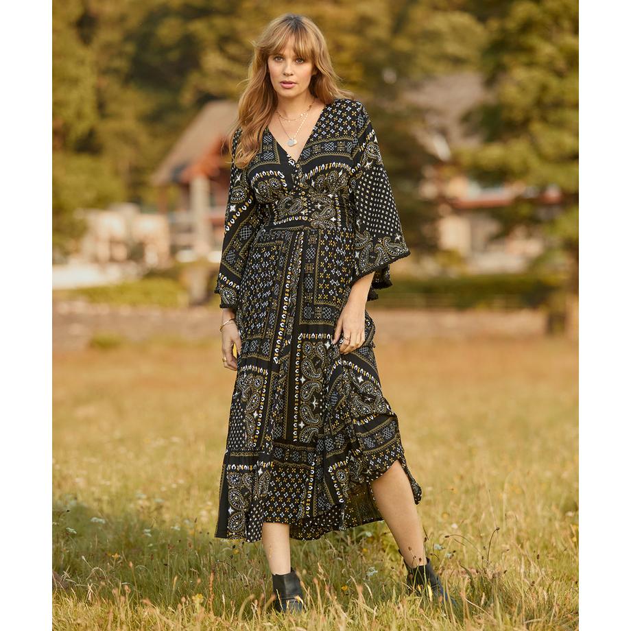 Joe Browns Boho Maxikleid Schal-Print  