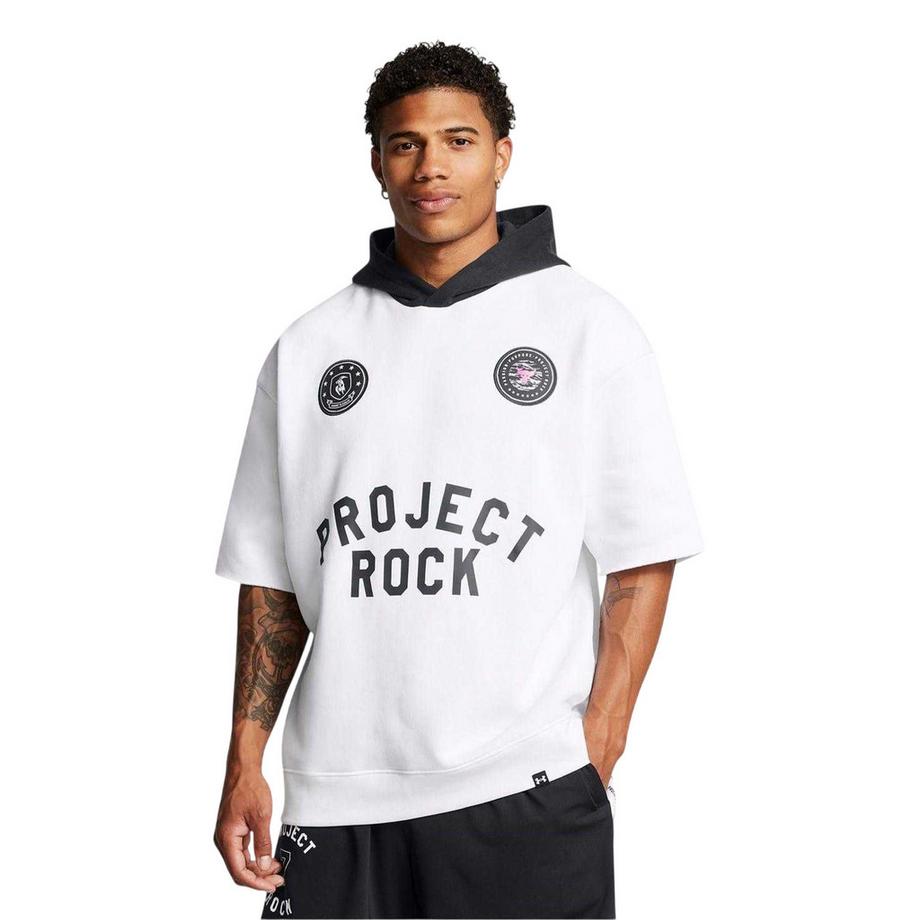 UNDER ARMOUR Project Rock Kapuzenpullover Kurzarm  