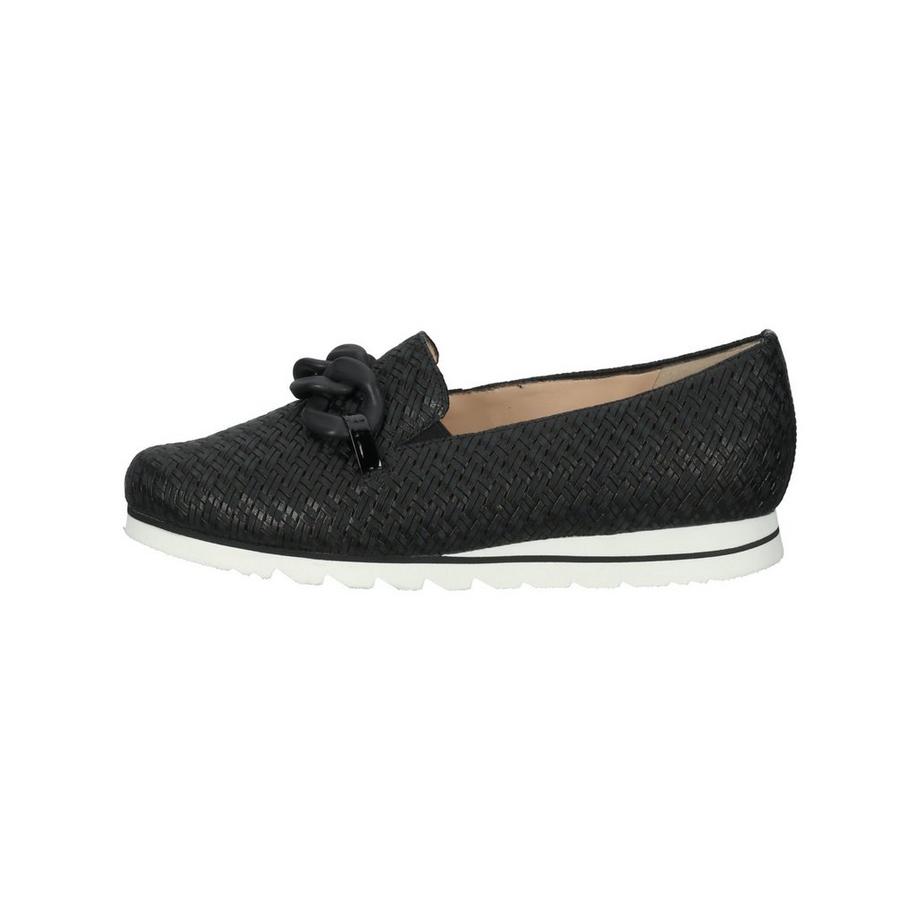 HASSIA Slipper Intrecciato con Dettaglio Catena  