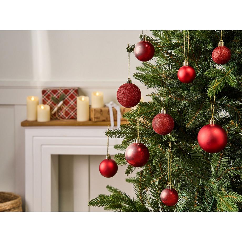 Beliani Set di 60 palline decorative en Materiale sintetico Classico TYIN  