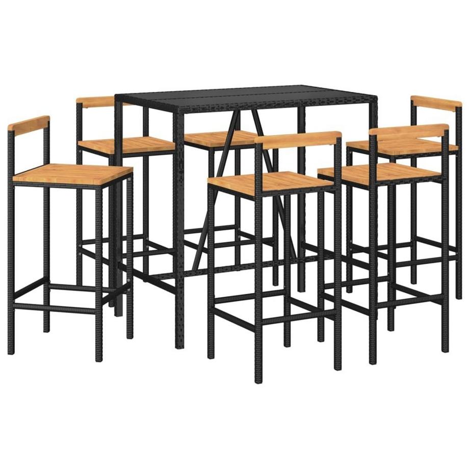 VidaXL set bar da giardino Polirattan  